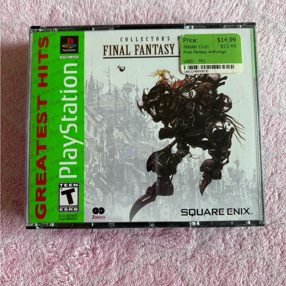 Final Fantasy Anthology for PlayStation - Black and Green